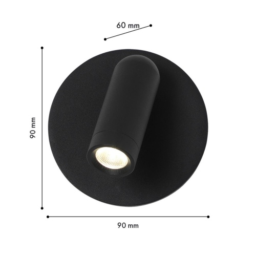 Бра Favourite 4497-1W, настенный светильник, D60xW90xH90, LEDx3W, 200LM, 4000K, included, switch
