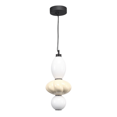 SL6134.413.01 Светильник подвесной ST-Luce черный/желтый, опаловый LED 1*18W 3000K FLORENTINI
