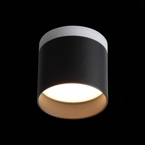 ST102.402.12 Светильник потолочный Черный LED 1*12W 3000K 936Lm Ra&gt;80 120° IP20 D100xH90 170-240V Накладные светильники