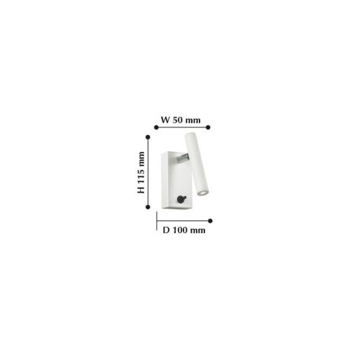 Бра Favourite 2122-1W, настенный светильник, D100xW50xH115, LEDx3W, 155LM, 3000K, included