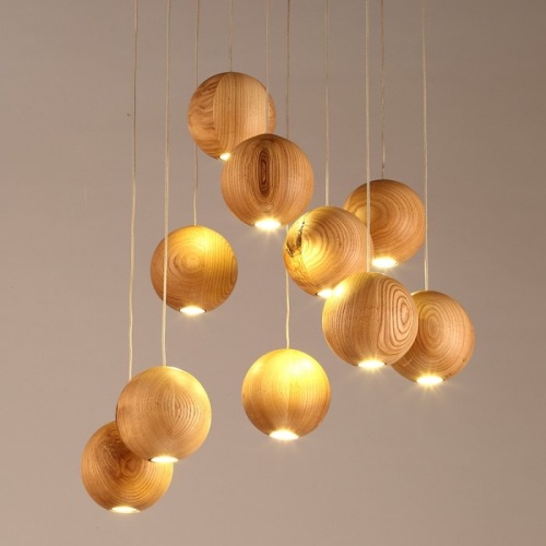 Подвесной светильник Lofter Wooden Sphere 73428-22