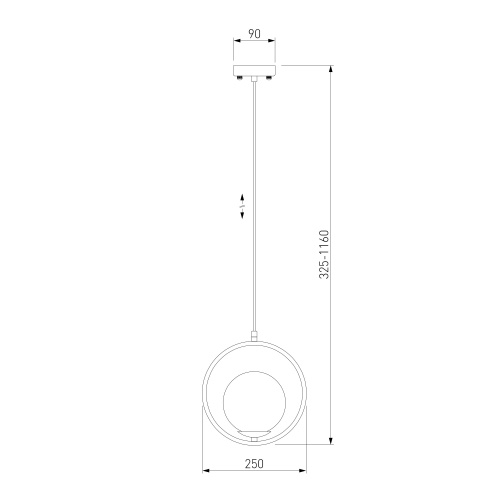 Подвесной светильник Eurosvet 50089/1 золото