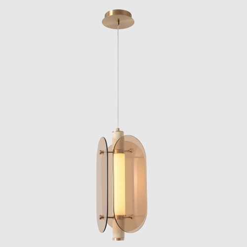 Светильник подвесной Crystal Lux AMARILLO SP18W LED BRASS