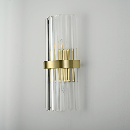 Бра Odeon Clear Glass Gold Metal Wall Lamp от Imperiumloft 147727-22