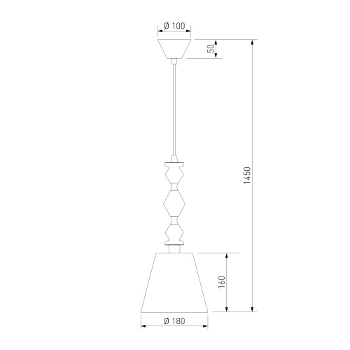 Подвесной светильник Eurosvet 104012 латунь