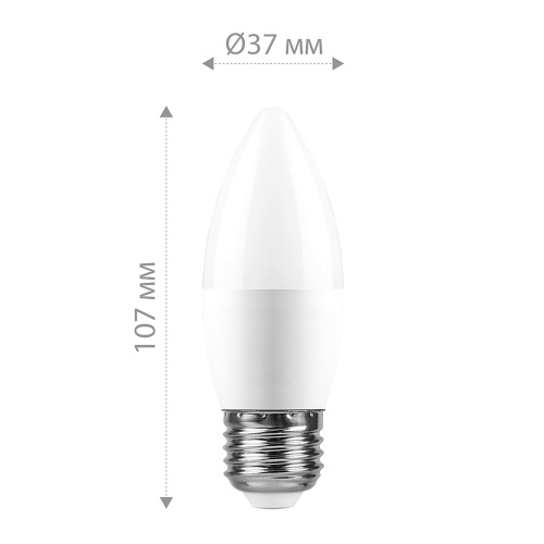 Лампа светодиодная Feron LB-970 Свеча E27 13W 4000K