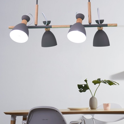 Подвесной реечный светильник TRIF WOOD LONG Green 101752-26