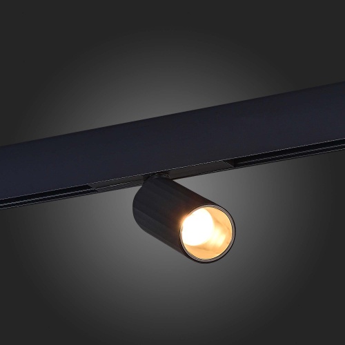 ST807.436.12 Магнитный трековый светильник Черный LED 1*12W 3000K 550Lm Ra&gt;90 IP20 D50xH173 48VV SKYLINE 48