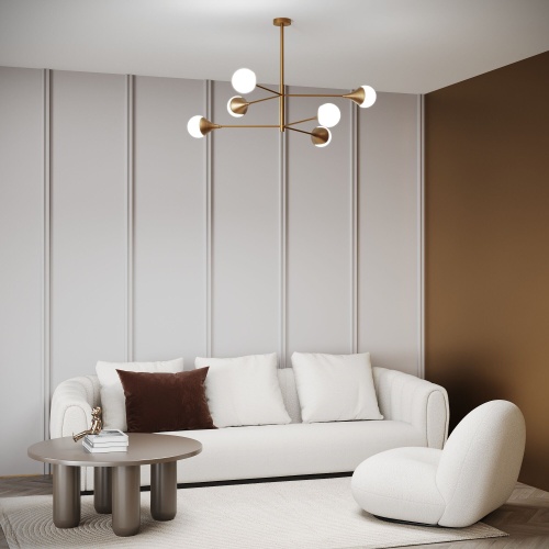 Потолочный светильник Eurosvet 60168/6 латунь Smart