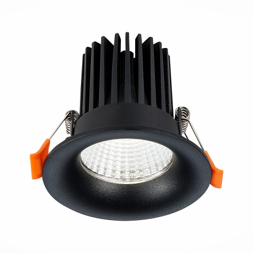 ST703.438.10 Св-к встр. Черный LED 1*10W 3000K 900Lm Ra&gt;90 38° IP20 D85xH75 170-240V Встраиваемые светильники
