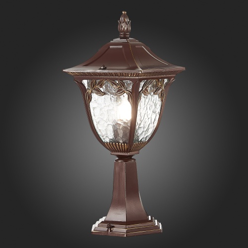 SL083.705.01 Светильник уличный наземный ST-Luce Кофейный/Кофейный, Прозрачный E27 1*60W CHIANI