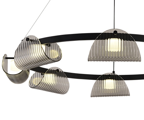 Люстра Kink Light Каспи черный 08447-8A,19(16)