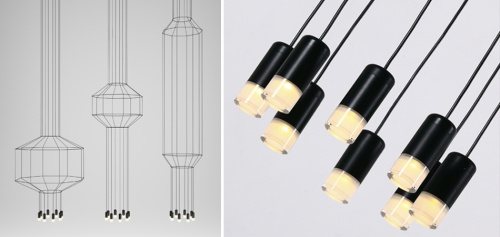 Подвесной светильник Vibia Wireflow Chandelier 0378 LED Suspension 42 lamp 75393-22
