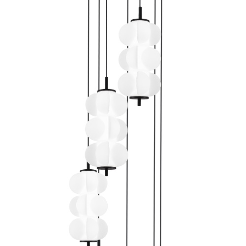 SL6121.403.07 Светильник подвесной ST-Luce Черный/Белый LED 7*8W 3000K ТАЛИСМАН