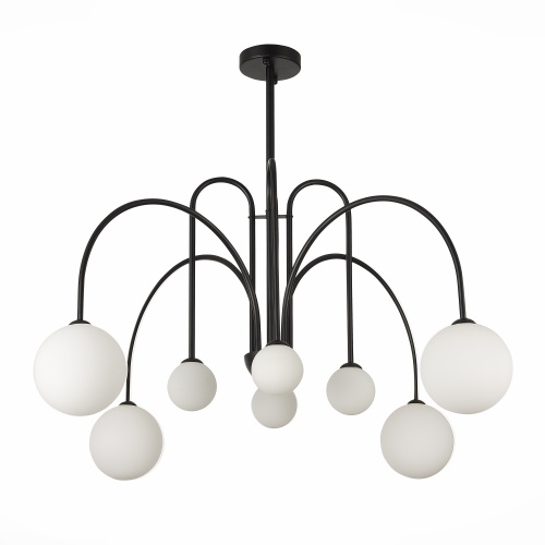 SL1204.402.08 Люстра подвесная ST-Luce Черный/Белый G9 8*5W ДЖИНЕТО