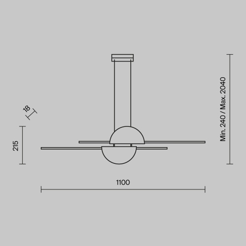 Подвесной светильник Maytoni MOD179PL-L26W4K
