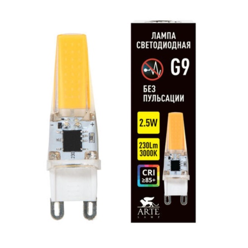 Arte lamp A0925-3K СВЕТОДИОДНАЯ ЛАМПА LUGO G9 220В 2.5Вт 230лм 3000К 85+
