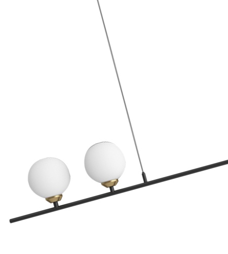 Люстра Kink Light Пулл черный G4+ E27 48W 07620-2+1,19