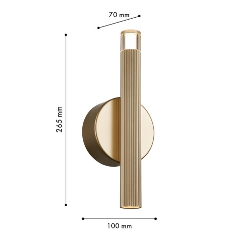Бра Favourite 4759-1W, настенный светильник, D70xW100xH265, 1xLEDx7W, 420LM, 3000K, included