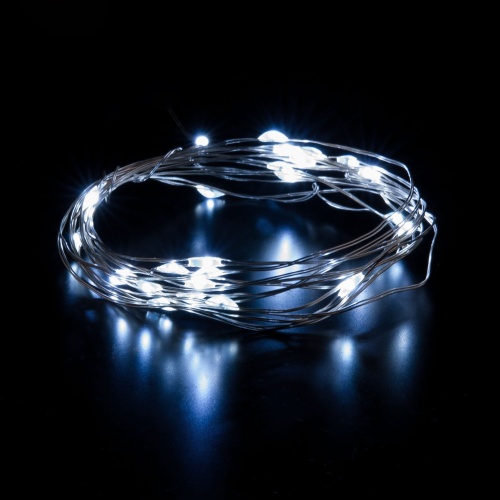 Гирлянда бытовая электрическая нить Eurosvet 400-006 белый