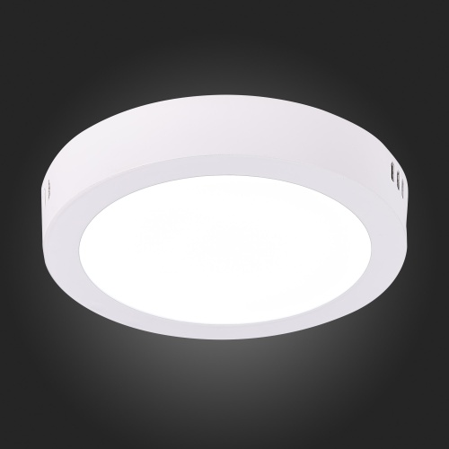 ST112.532.12 Светильник настенно-потолочный Белый LED 1*12W 3000K 715Lm Ra80 120° IP20 D160xH28 90-2 Накладные светильники