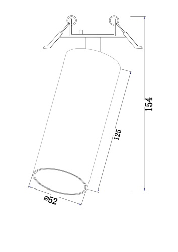 Встраиваемый светильник Technical C053CL-L12B3K