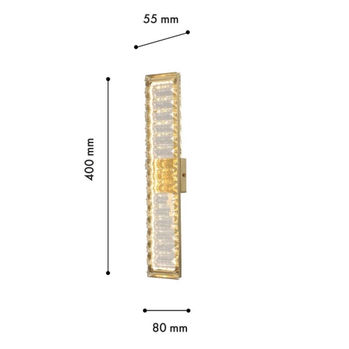 Бра Favourite 4195-2W, настенный светильник, D55xW80xH400, 2xLEDx16W, 2880LM, 4000K, included