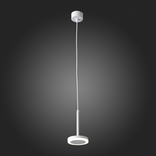 ST104.503.06 Светильник подвесной Белый LED 1*6W 3000K 468Lm Ra&gt;80 120° IP20 D112xH184 170-240V Подвесные светильники