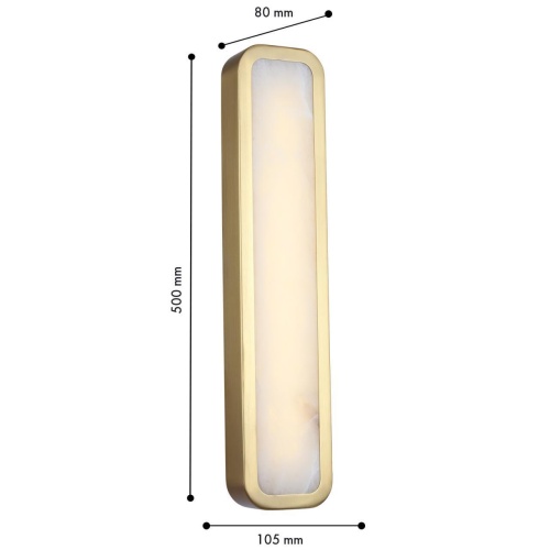 Бра Favourite 4727-1W, настенный светильник, D80xW105xH500, LEDx24W, 1920LM, 3000K, IP44, included