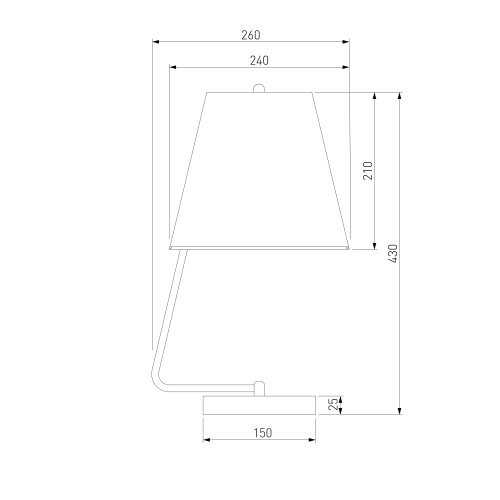  Eurosvet 01165/1/ настольный светильник/ хром