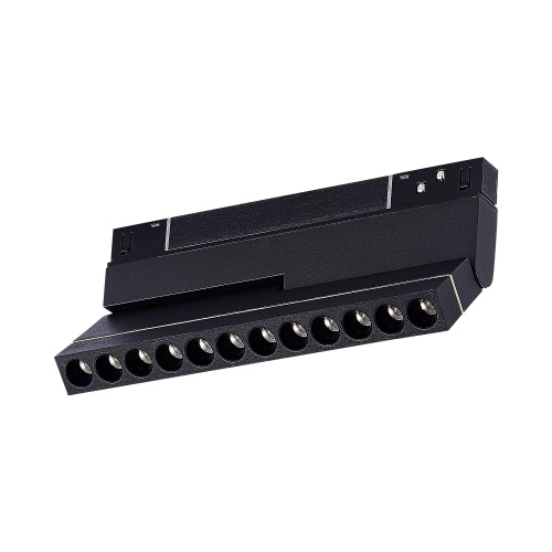 ST805.436.12 Магнитный трековый светильник Черный LED 1*12W 3000K 450Lm Ra>90 36° IP20 L220xW22xH117 SKYLINE 48