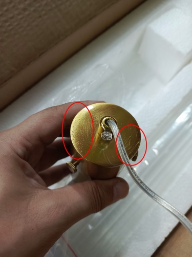 utsenka-SL1229.313.01 Подвес ST-Luce Латунь/Прозрачный GU10 1*5W ТЕРНИ