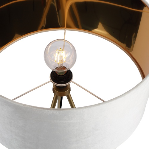 SL6242.505.01 Светильник напольный ST-Luce Золотистый/Белый E27 1*40W FUEGO