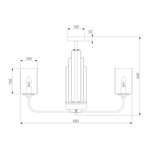 Потолочный светильник Eurosvet 60138/6 сатин-никель