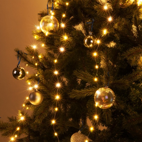 Гирлянда бытовая электрическая занавес Eurosvet 200-006 теплый белый