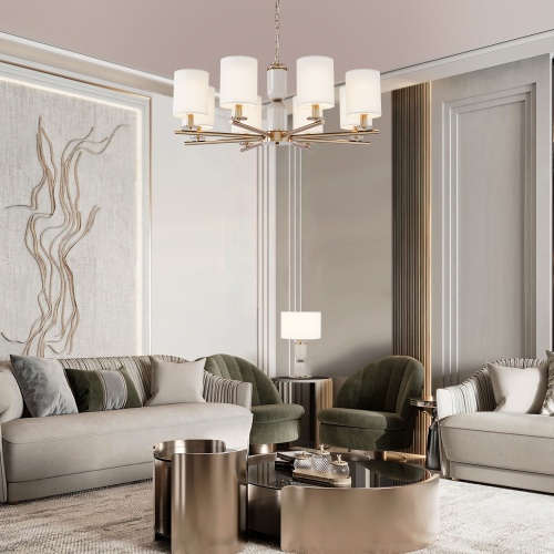 Потолочный светильник Eurosvet 60146/8 латунь Smart