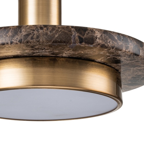 Подвесной светильник Escada 10260/1 LED*12W Brass/Brown marble