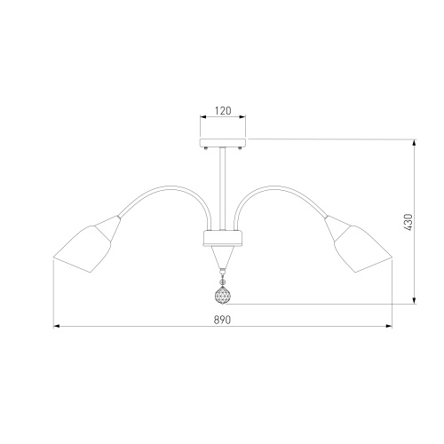 Потолочный светильник золото Eurosvet 30149/8