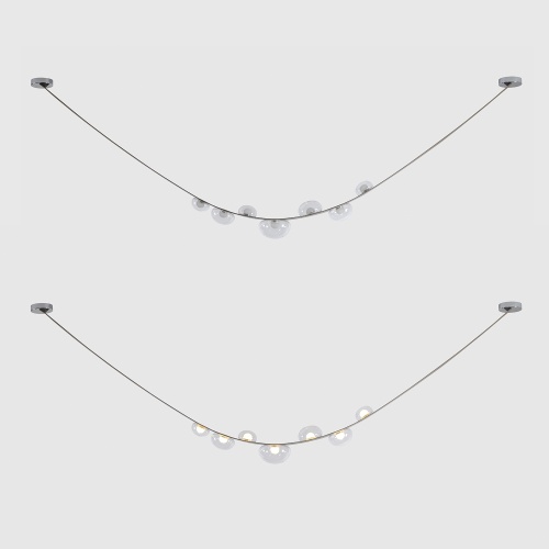 Светильник подвесной Crystal Lux BOSQUE SP7 L3000 GREY/TRANSPARENT