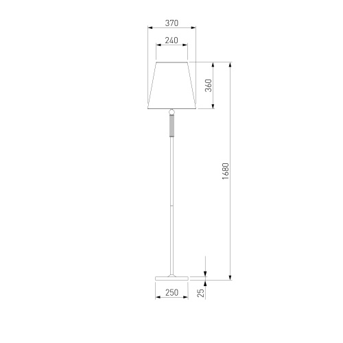Напольный светильник Eurosvet 01146/1 хром