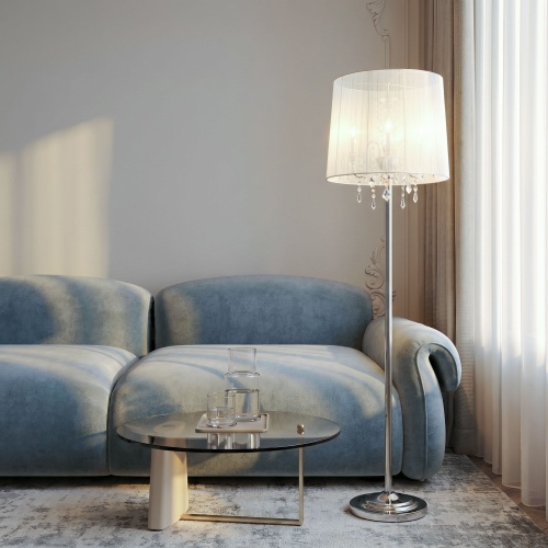 Напольный светильник Eurosvet 2045/3F хром/белый