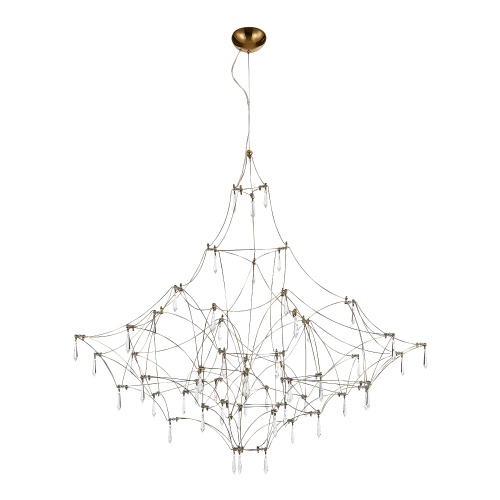 SL6601.213.114 Светильник подвесной ST-Luce Золотистый/Прозрачный LED 114*0,5W 3000K ГРАВЕТТА