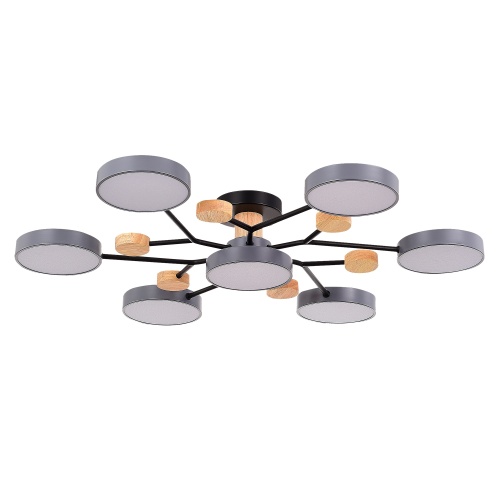 SLE6006-702-07 Светильник потолочный Серый/Серый LED 7*12W 3000K/4500K/6000K ФАЭМА