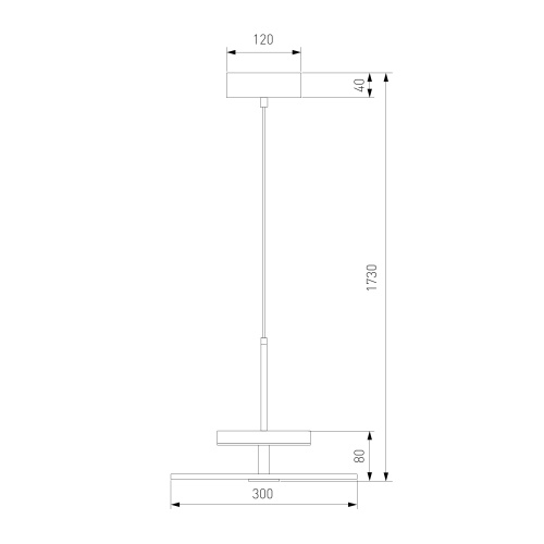 Подвесной светильник черный Eurosvet 40342 LED