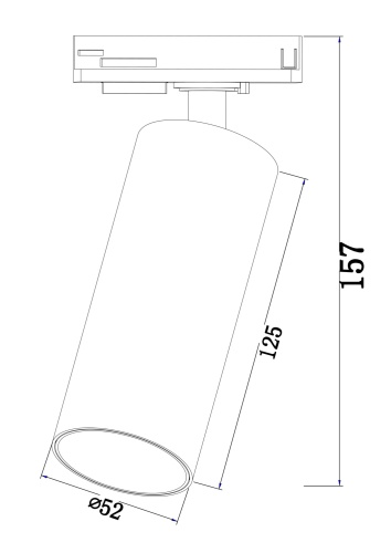 Трековый светильник Technical TR021-1-12W3K