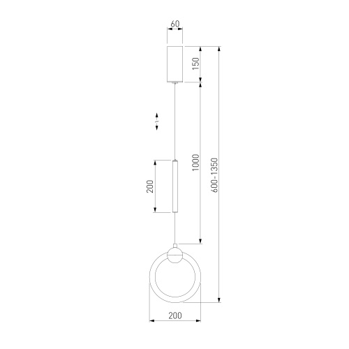 Подвесной светильник Eurosvet 90165/1 золото