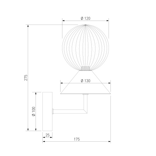 Настенный светильник Eurosvet 302002 латунь