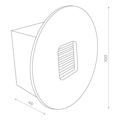 SL9501.401.01 Светильник уличный настенный ST-Luce Черный LED 1*1W 4000K VISANO