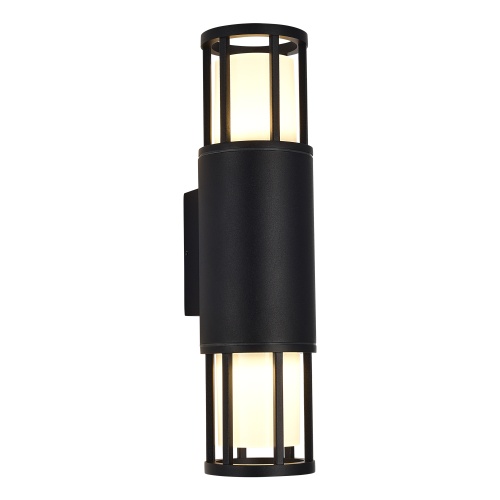 SL9017.401.02 Светильник уличный настенный ST-Luce черный/черный GU10 2*15W MESA