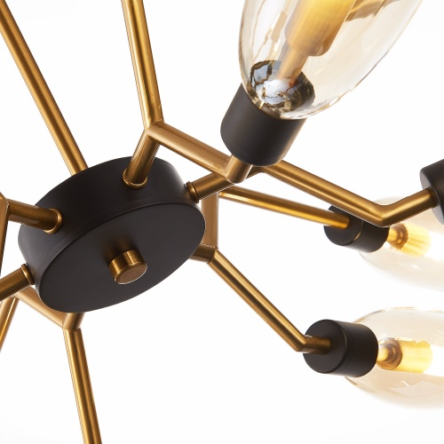 SL1174.303.12 Люстра потолочная ST-Luce Латунь/Коньячный G9 12*5W DESIMA